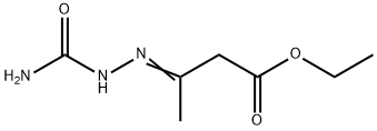 ethyl (3E)-3-(carbamoylhydrazinylidene)butanoate 结构式