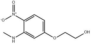 3-甲氨基-4-硝基苯氧基乙醇 结构式