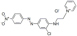 1-[2-[[2-chloro-4-[(4-nitrophenyl)azo]phenyl]amino]ethyl]pyridinium chloride  结构式