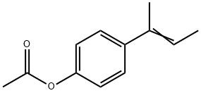 [4-[(Z)-BUT-2-EN-2-YL]PHENYL] ACETATE 结构式