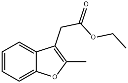 2-Methylbenzofuran-3-acetic acid ethyl ester 结构式