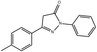 2,4-DIHYDRO-5-(4-METHYLPHENYL)-2-PHENYL-3H-PYRAZOL-3-ONE 结构式