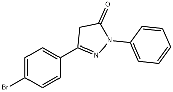 5-(4-溴苯基)-2,4-二氢-2-苯基-3H-吡唑-3-酮 结构式