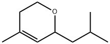 5,6-dihydro-4-methyl-2-(2-methylpropyl)-2H-pyran  结构式