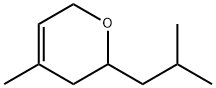 3,6-dihydro-4-methyl-2-(2-methylpropyl)-2H-pyran  结构式