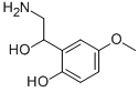 2-(2-amino-1-hydroxyethyl)-4-methoxyphenol 结构式