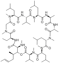 异构环孢菌素A 结构式