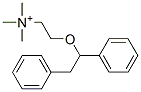 [2-(1,2-Diphenylethoxy)ethyl]trimethylaminium 结构式