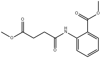 2-(4-甲氧基-4-氧代丁酰氨基)苯甲酸甲酯 结构式
