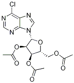 2',3',5'-三-O-乙酰基-6-氯水粉蕈素 结构式