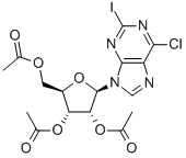 2',3',5'-Tri-O-acetyl-6-chloro-2-iodopurine Riboside