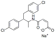 (Z)-4-[[2,3-Bis(4-chlorophenyl)-1-methylpropyl]amino]-4-oxo-2-butenoic acid sodium salt 结构式