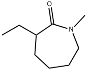 3-乙基六氢-1-甲基-2H-氮杂卓-2-酮 结构式