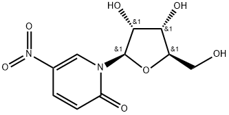 5-硝基-1-BETA-D-呋喃核糖基-2(1H)-吡啶酮 结构式