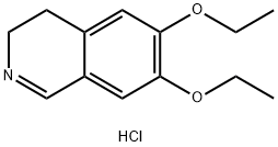 6,7-DIETHOXY-3,4-DIHYDROISOQUINOLINE HYDROCHLORIDE 结构式