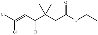 3.3-二甲基-4.6,6-三氯己烯[5]酸乙酯 结构式