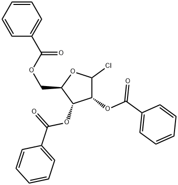 D-Ribofuranosyl chloride, tribenzoate 结构式