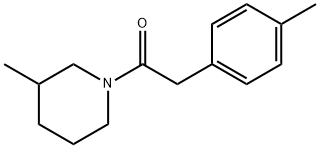 Piperidine, 3-methyl-1-[(4-methylphenyl)acetyl]- (9CI) 结构式