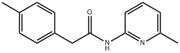 Benzeneacetamide, 4-methyl-N-(6-methyl-2-pyridinyl)- (9CI) 结构式