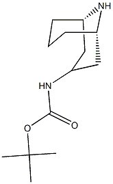 外-3-(BOC-氨基)-9-氮杂二环[3.3.1]壬烷 结构式