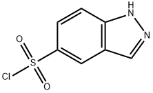 1H-吲唑-5-磺酰氯 结构式