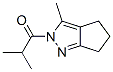 Cyclopentapyrazole, 2,4,5,6-tetrahydro-3-methyl-2-(2-methyl-1-oxopropyl)- (9CI) 结构式