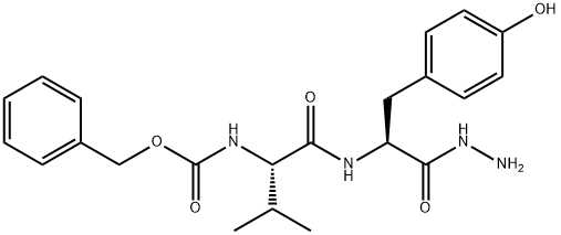 N-[N-[(苄氧基)羰基]-L-缬氨酰]-L-酪氨酰肼 结构式