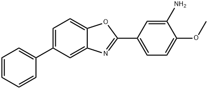 3'-AMINO-4'-METHOXY-PHENYL-2-(P-PHENYL)-BENZOXAZOLE 结构式