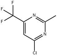 4-氯-2-甲基-6-三氟甲基嘧啶 结构式