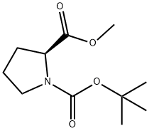 Boc-L-脯氨酸甲酯 结构式