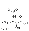 (2S,3S)-3-((叔丁氧基羰基)氨基)-2-羟基-3-苯基丙酸 结构式