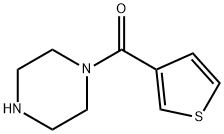 哌嗪-1-基-噻吩-3-基-甲酮 结构式