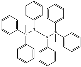 1,2-Bis(methyldiphenylsilyl)-1,2-diphenylhydrazine 结构式