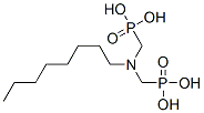 [(辛基亚胺)二(亚甲基)]二膦酸 结构式