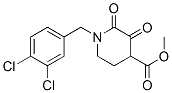 Methyl-1-(3,4-dichlorobenzyl)hexahydro-2,3-dioxo-4-pyridinecarboxylate 结构式