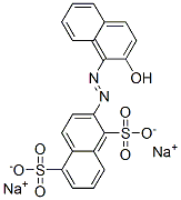 disodium 2-[(2-hydroxynaphthyl)azo]naphthalene-1,5-disulphonate  结构式