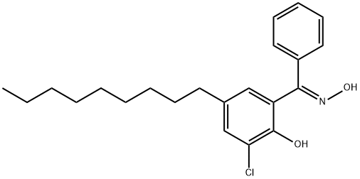 (E)-(3-chloro-2-hydroxy-5-nonylphenyl) phenyl ketone oxime 结构式