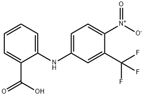 Benzoic  acid,  2-[[4-nitro-3-(trifluoromethyl)phenyl]amino]- 结构式