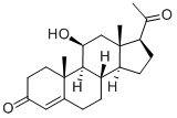 11B-羟孕酮 结构式