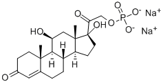 氢化可的松磷酸钠 结构式