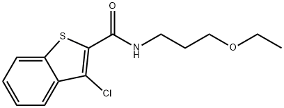 Benzo[b]thiophene-2-carboxamide, 3-chloro-N-(3-ethoxypropyl)- (9CI) 结构式