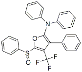 2-Furanamine,  N,N,3-triphenyl-5-(phenylsulfinyl)-4-(trifluoromethyl)- 结构式