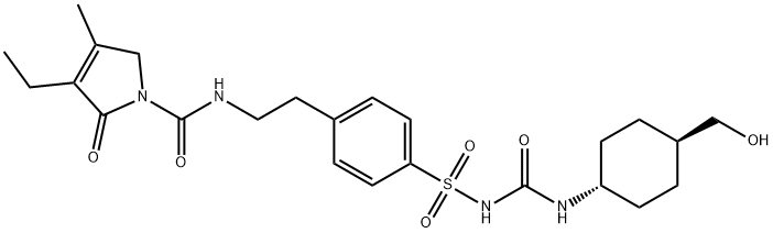 反式羟基格列美脲 结构式