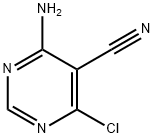 4-氨基-5-氰基-6-氯嘧啶 结构式