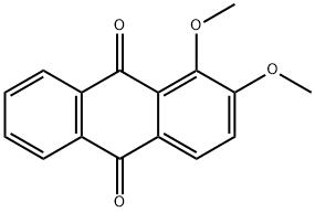 1,2-二甲氧基蒽-9,10-二酮 结构式
