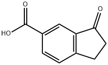 1-茚酮-6-甲酸 结构式