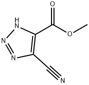 4-氰基-1H-1,2,3-三唑-5-羧酸甲酯 结构式