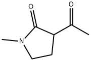 3-乙酰基-1-甲基吡咯烷-2-酮 结构式