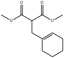 2-(1-Cyclohexen-1-ylmethyl)malonic acid dimethyl ester 结构式