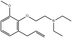 N,N-二乙基-2-[2-甲氧基-6-(2-丙烯基)苯氧基]乙胺 结构式